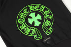 Green Horse Shoe Logo Black Hoodie™