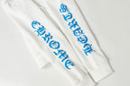 Blue Double Cross White Hoodie™