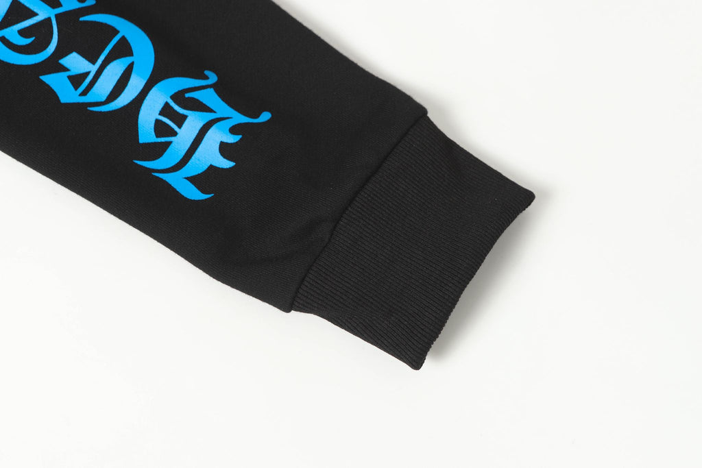 Blue Double Cross Black Hoodie™
