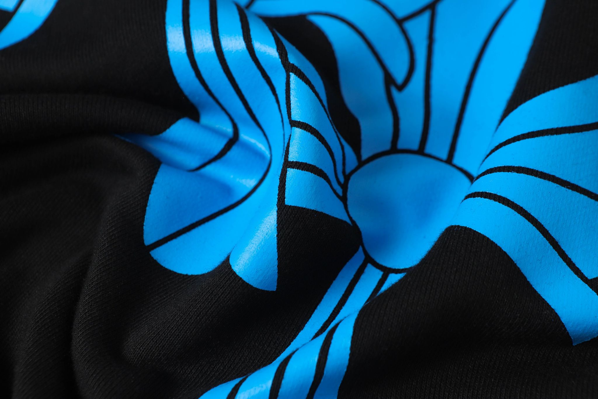 Blue Double Cross Black Hoodie™