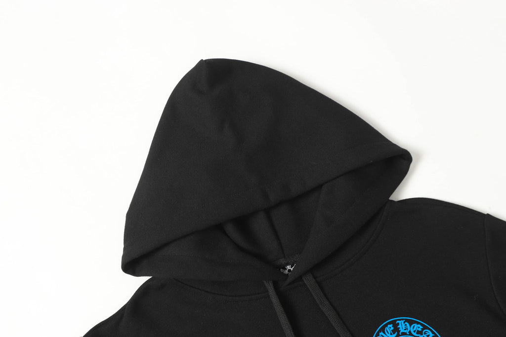 Blue Double Cross Black Hoodie™