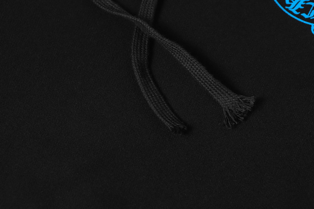 Blue Double Cross Black Hoodie™
