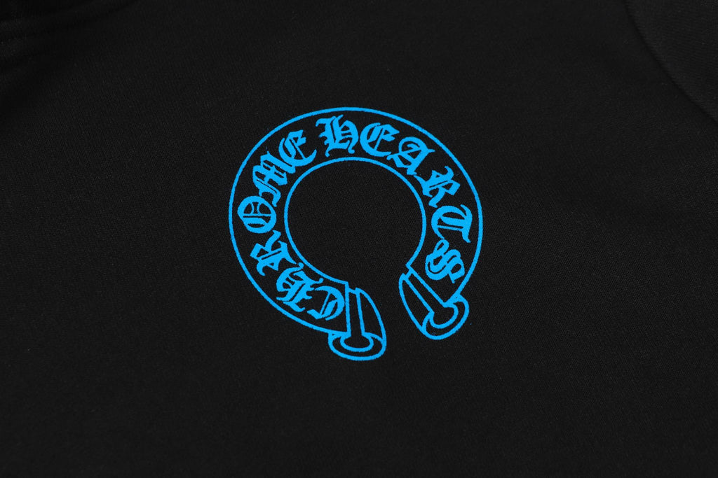 Blue Double Cross Black Hoodie™