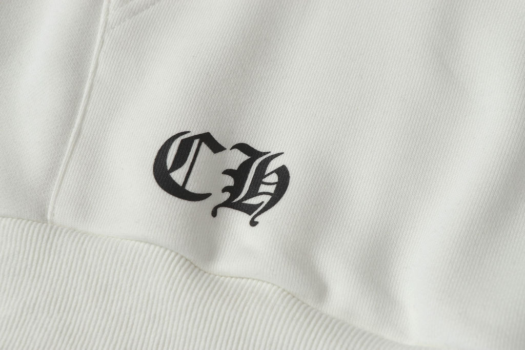 M-Boy Mouth Hood White Hoodie™