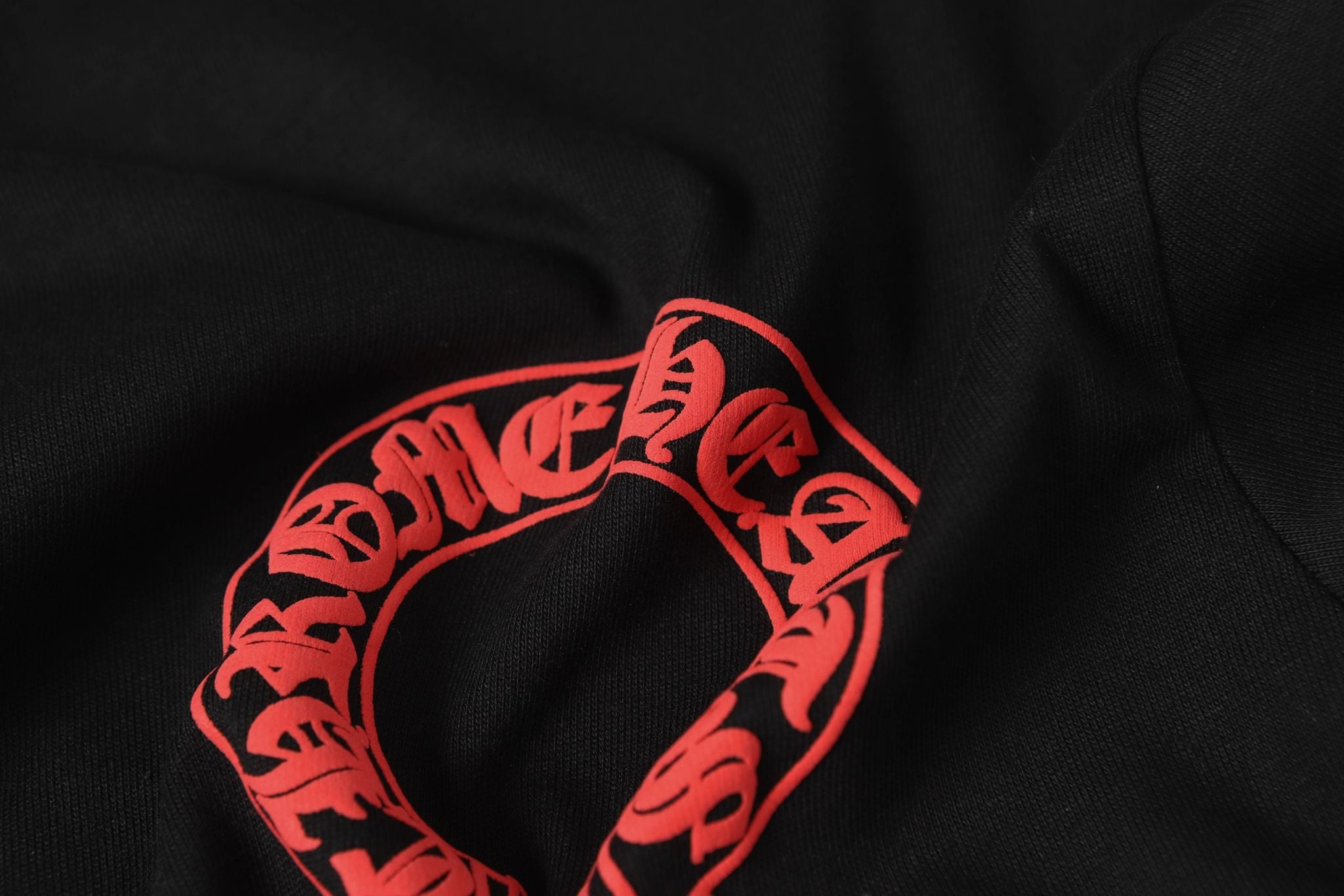 Red Horse Shoe Logo Black Long Sleeve™