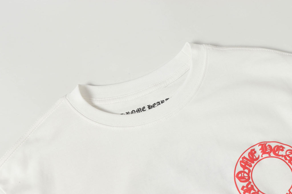Red Horse Shoe Logo White Long Sleeve™