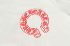 Red Horse Shoe Logo White Long Sleeve™