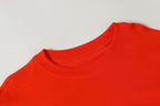 Horse Shoe & Typography Logo Red Long Sleeve™