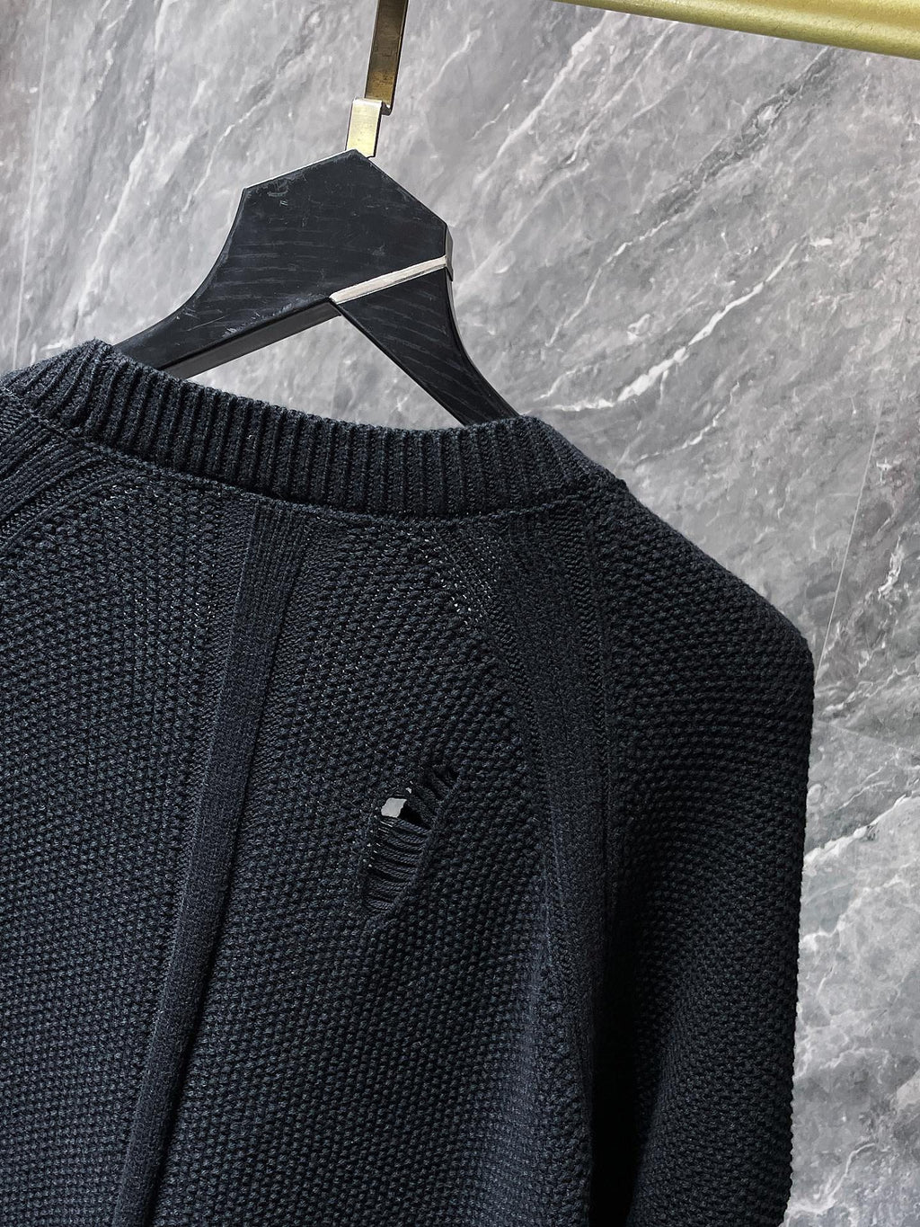 Fleur De Lis Logo Black Cardigan Sweater™