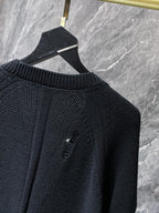 Fleur De Lis Logo Black Cardigan Sweater™