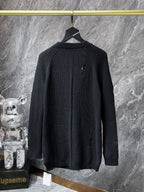 Fleur De Lis Logo Black Cardigan Sweater™