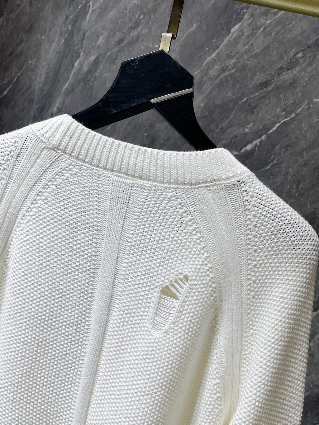 Fleur De Lis Logo White Cardigan Sweater™