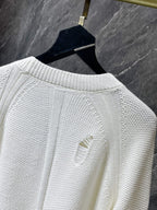 Fleur De Lis Logo White Cardigan Sweater™