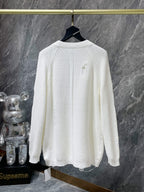 Fleur De Lis Logo White Cardigan Sweater™