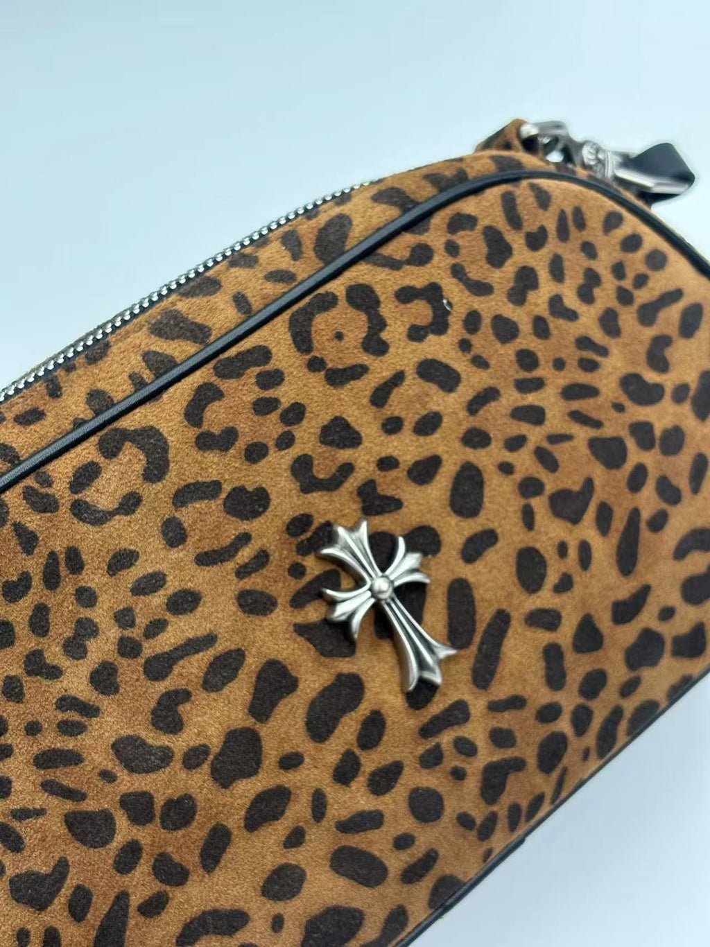 Cheetah Print Brown Leather Handbag™