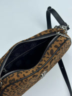 Cheetah Print Brown Leather Handbag™