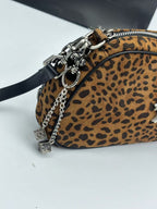 Cheetah Print Brown Leather Handbag™