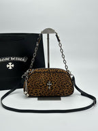 Cheetah Print Brown Leather Handbag™