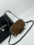 Cheetah Print Brown Leather Handbag™