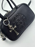 Horse Shoe Logo Black Leather Mini Handbag™