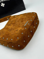 Brown Leather Cross Patch Tote Bag™