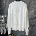 Big Cross White Wool Sweater™