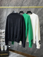Big Cross White Wool Sweater™