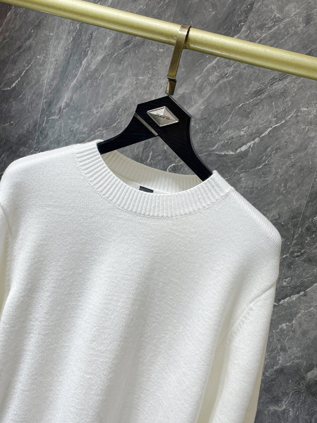 Big Cross White Wool Sweater™
