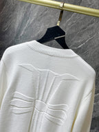 Big Cross White Wool Sweater™