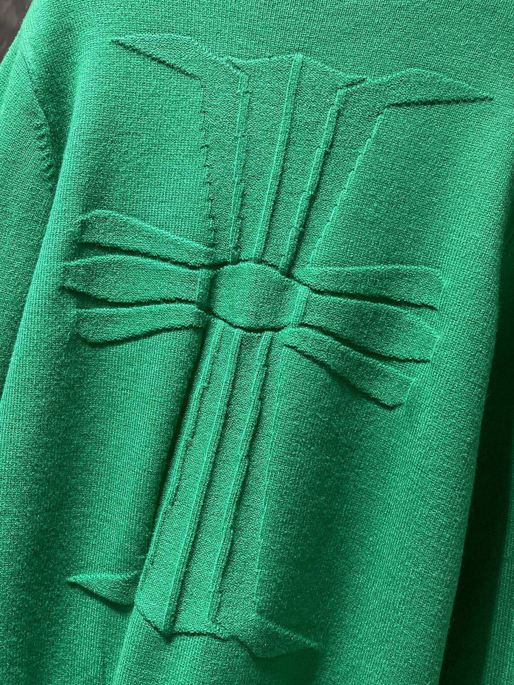 Big Cross Green Wool Sweater™