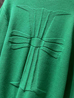 Big Cross Green Wool Sweater™