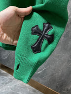 Big Cross Green Wool Sweater™