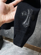 Big Cross Black Wool Sweater™