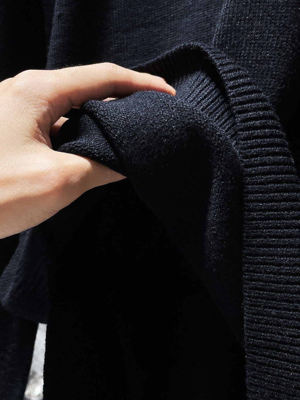 Big Cross Black Wool Sweater™