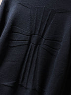 Big Cross Black Wool Sweater™