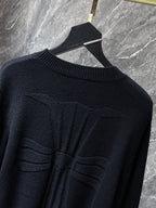 Big Cross Black Wool Sweater™