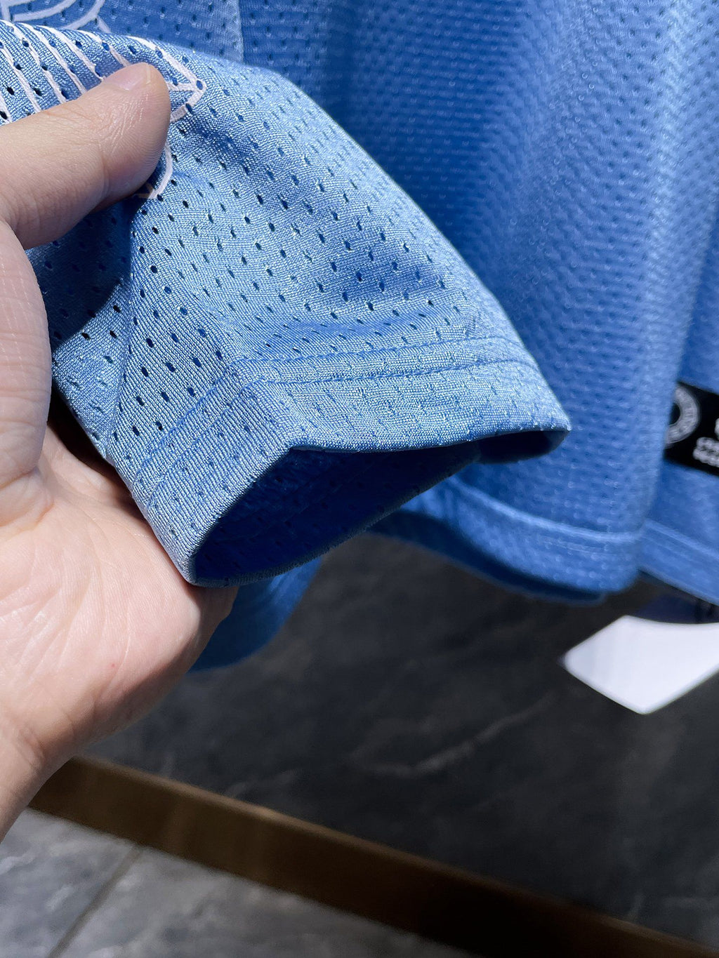 Light Blue Mesh Long Sleeve Hockey Jersey™