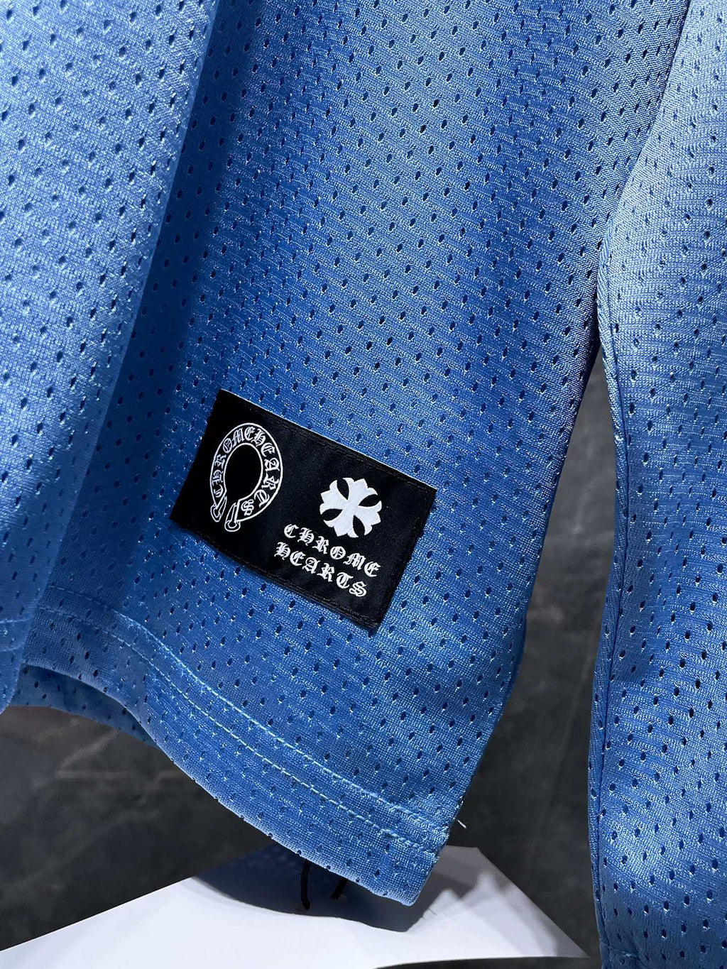 Light Blue Mesh Long Sleeve Hockey Jersey™