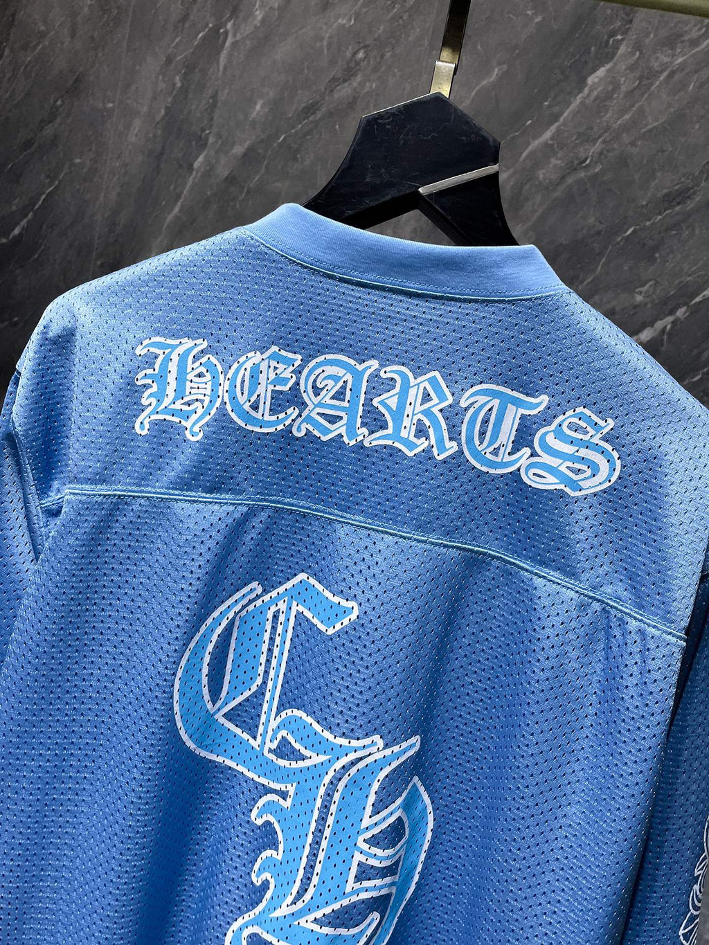 Light Blue Mesh Long Sleeve Hockey Jersey™