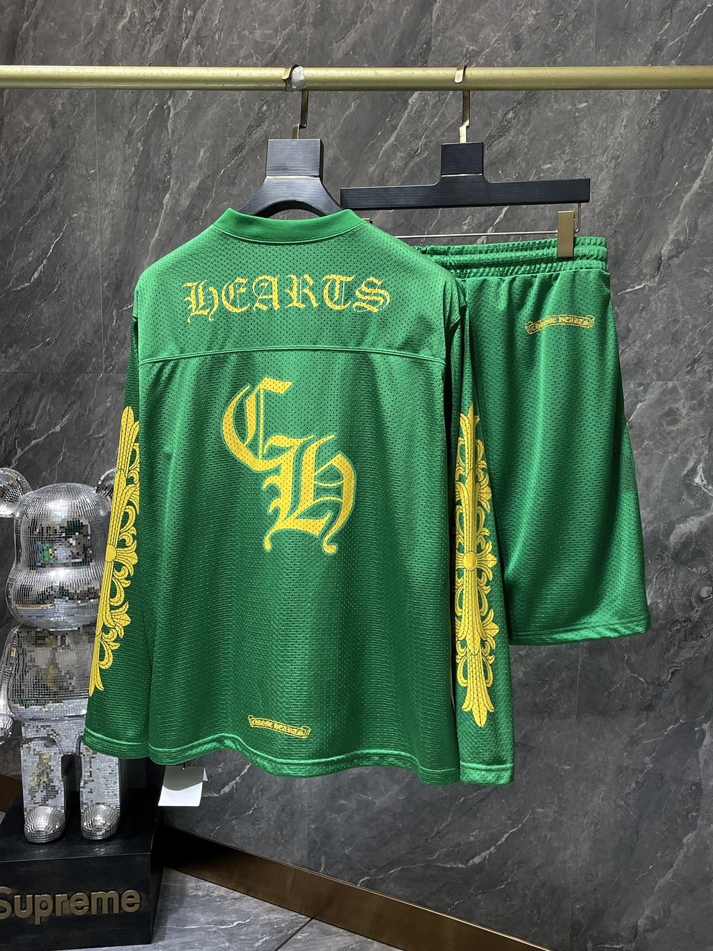Green Mesh Long Sleeve Hockey Jersey™