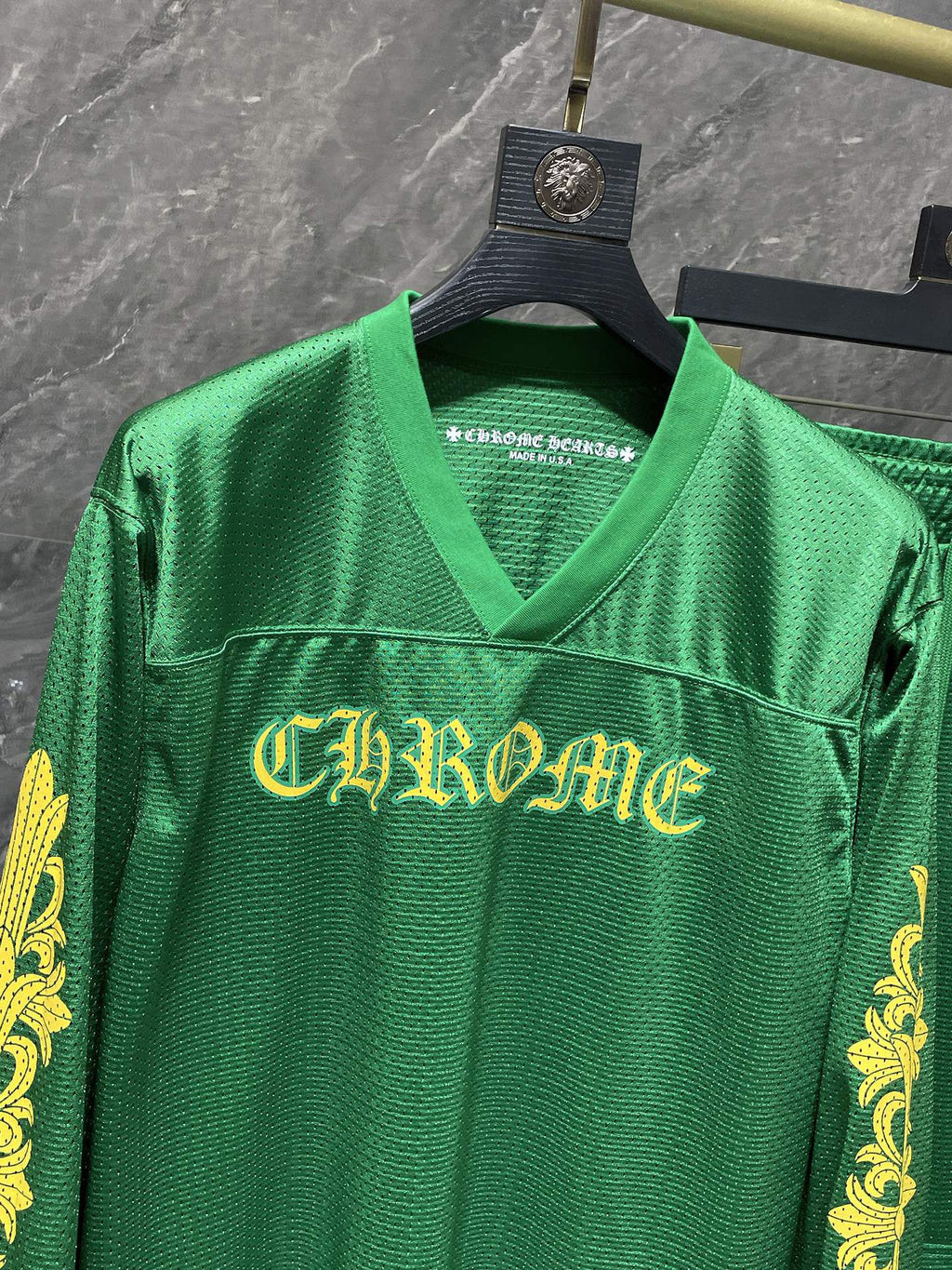 Green Mesh Long Sleeve Hockey Jersey™