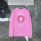 Red Horse Shoe Logo Pink Long Sleeve™