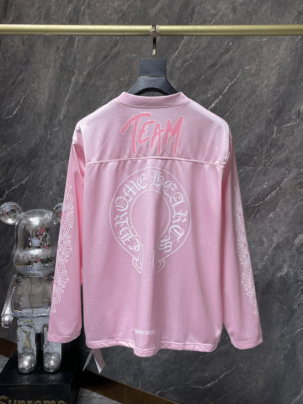 Pink Mesh Team Form Long Sleeve Hockey Jersey™