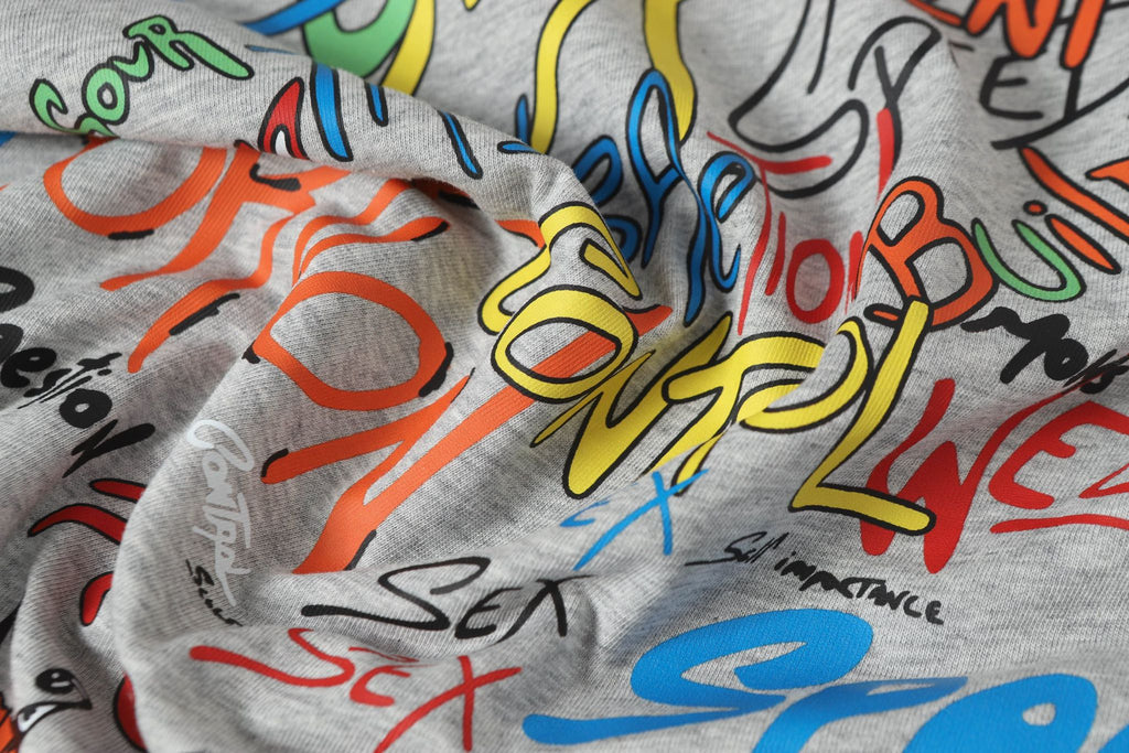 M-Boy Colored Text Grey Long Sleeve™