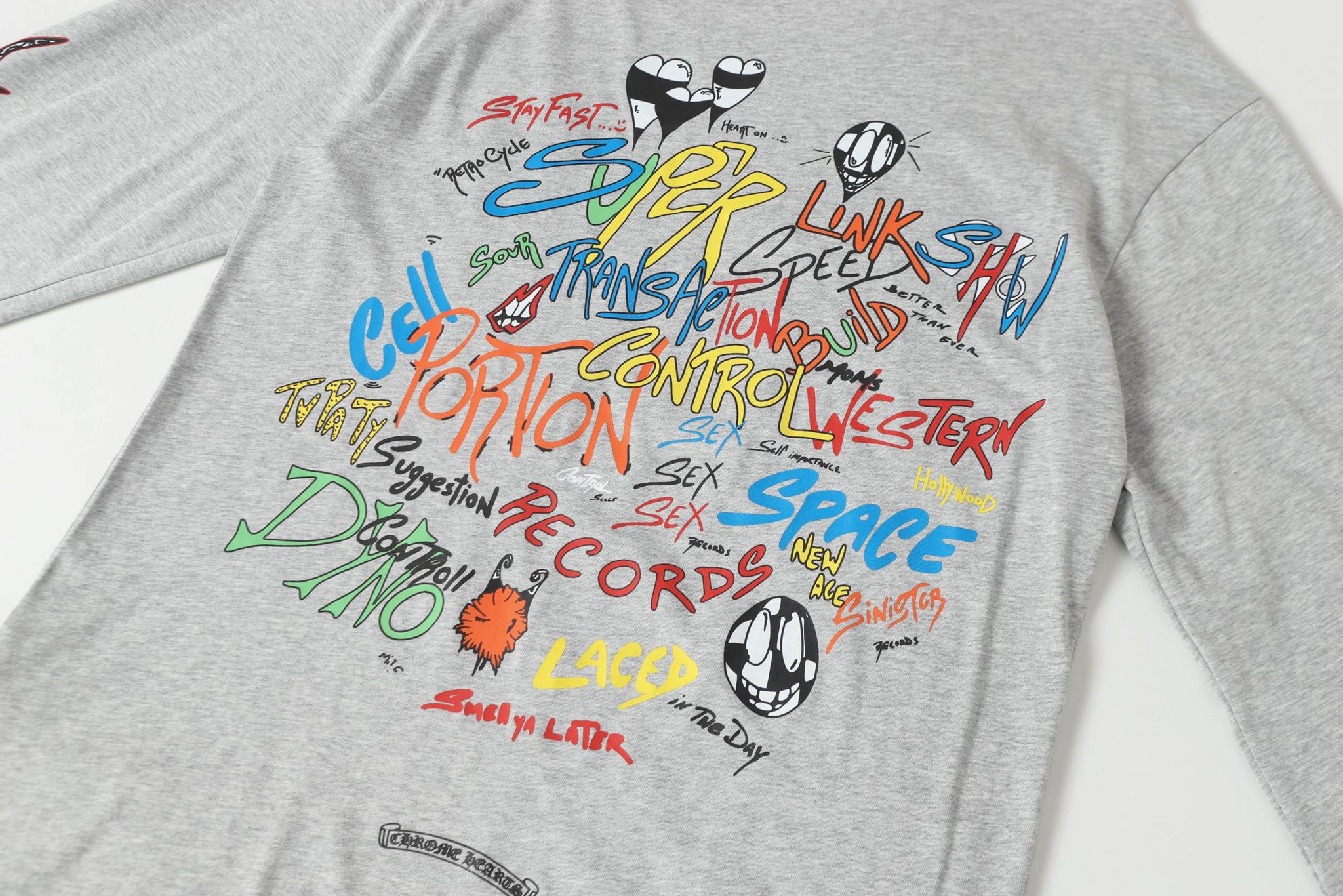 M-Boy Colored Text Grey Long Sleeve™