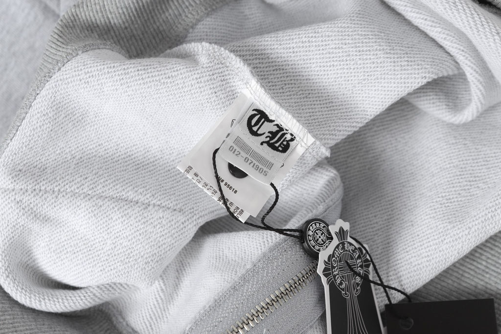 Dagger Emblem Full Zip Grey Hoodie™