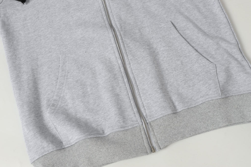 Dagger Emblem Full Zip Grey Hoodie™