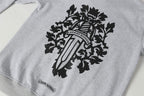 Dagger Emblem Full Zip Grey Hoodie™