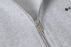 Dagger Emblem Full Zip Grey Hoodie™