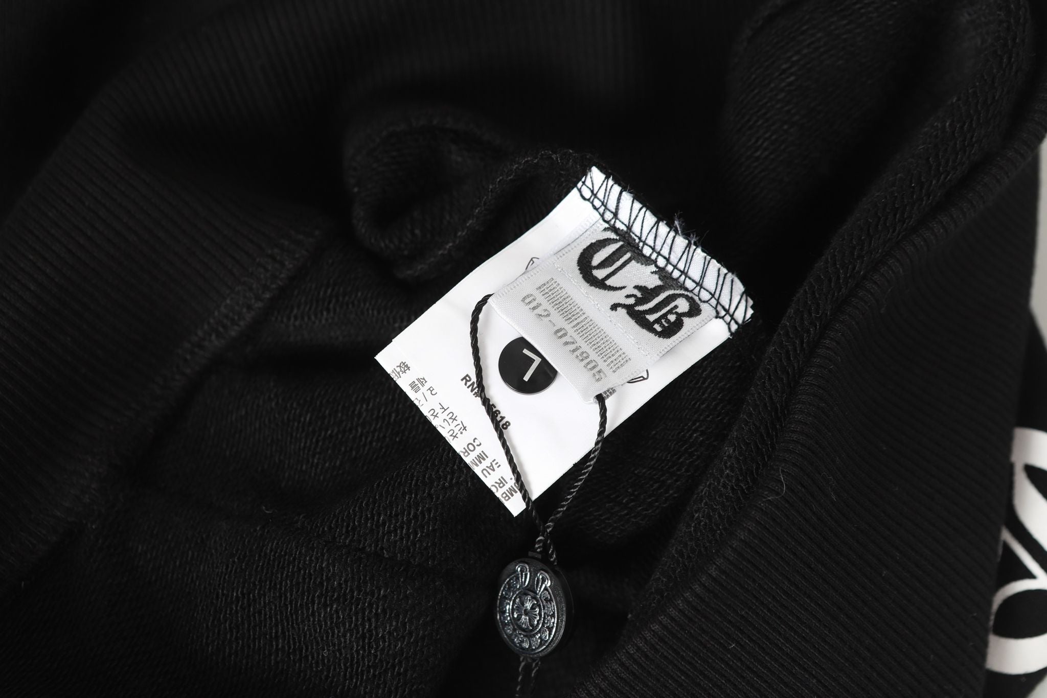 Horse Shoe Logo Osaka Full Zip Black Hoodie™